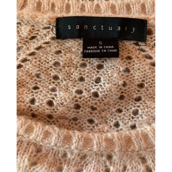 Powder Pink Mohair Wool Sweater Sz Small/Medium Soft & Cozy Lightweight Dainty - Picture 2 of 10